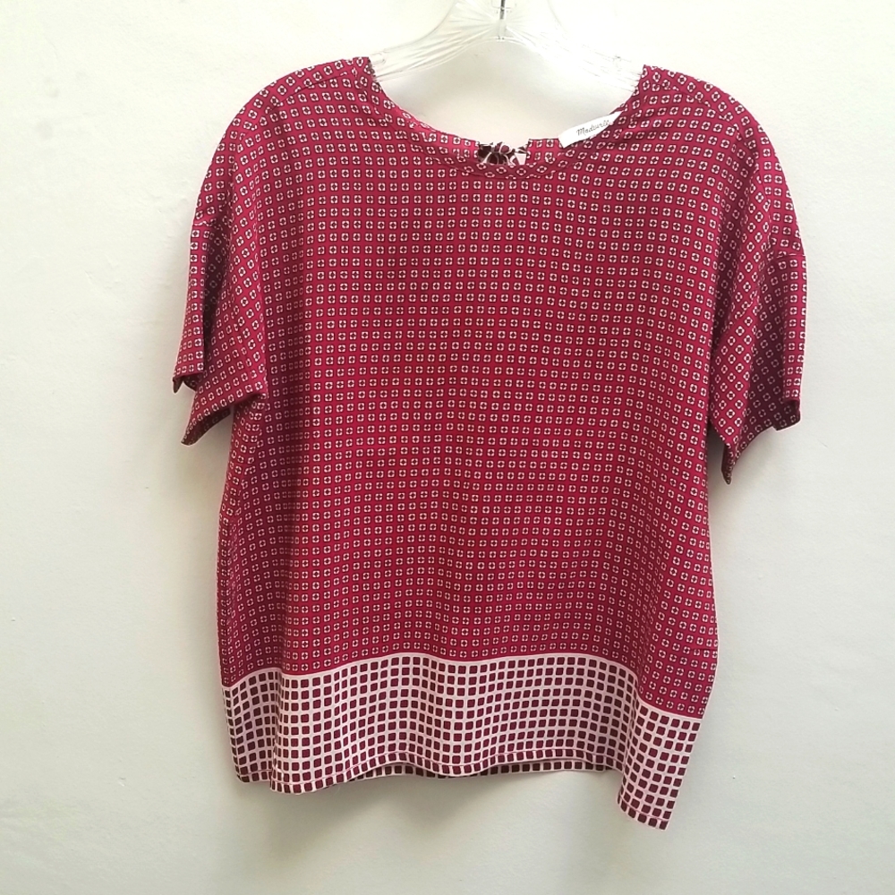 Short Sleeve Silk Top